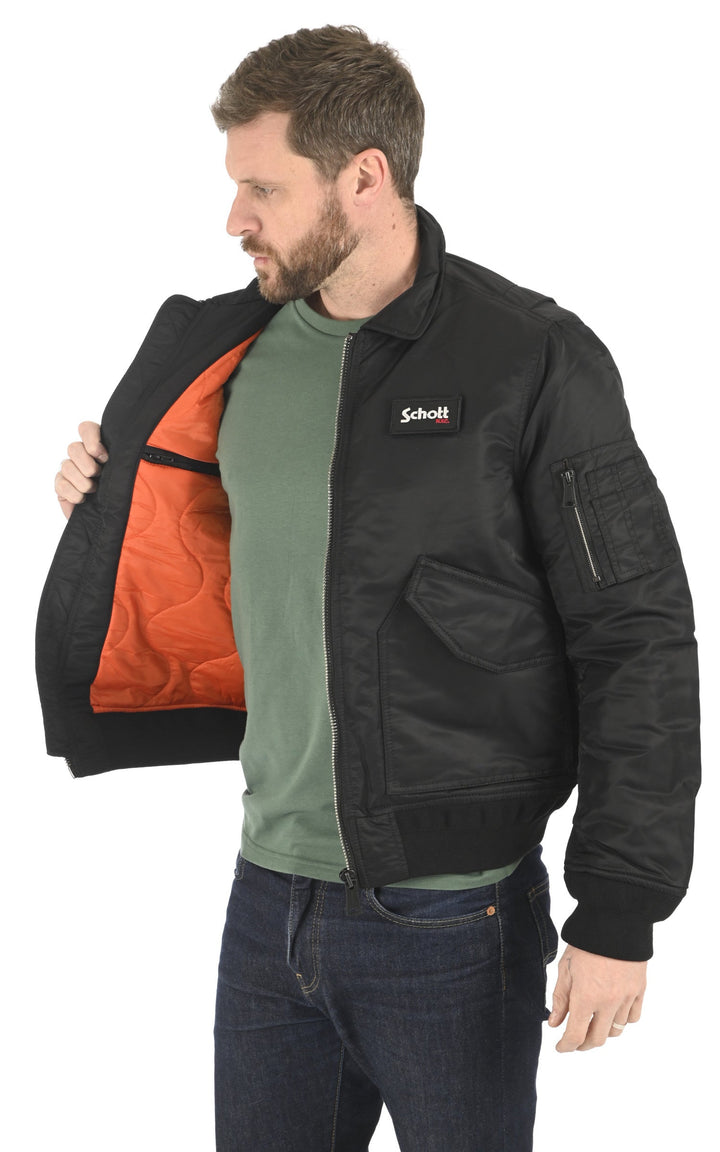 A "210100 RS" Black Schott Blouson Mixte interior photo