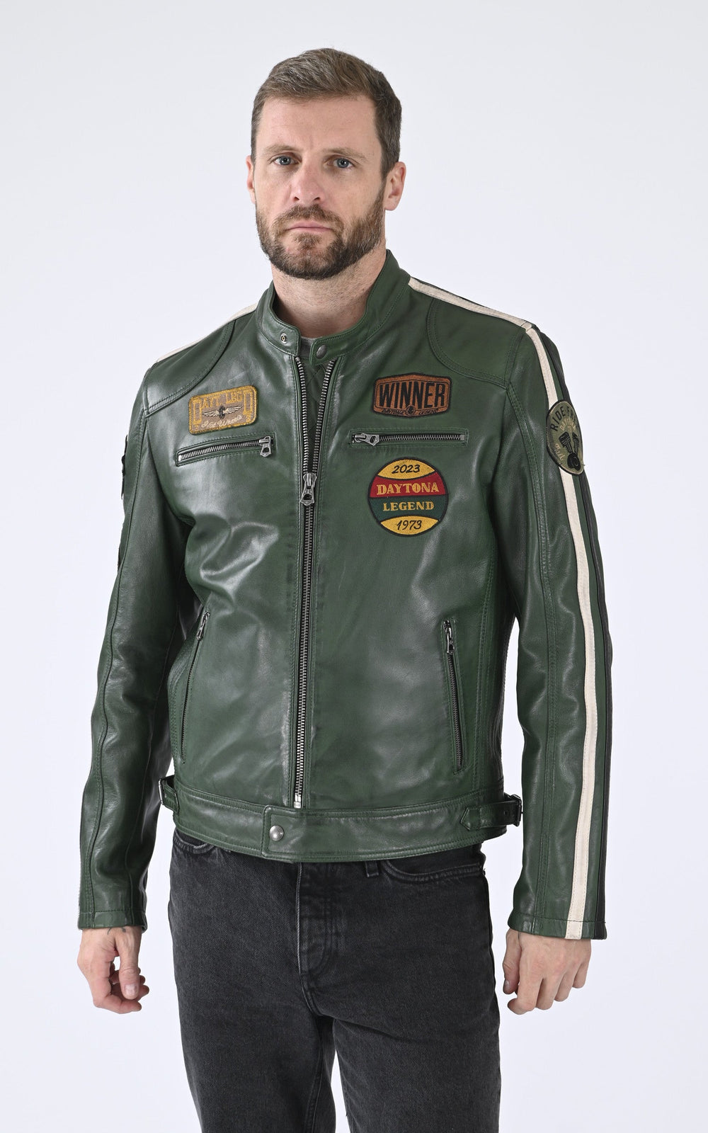 A "WARTBURG 102832" Vert Daytona 73 Blouson Homme closed photo