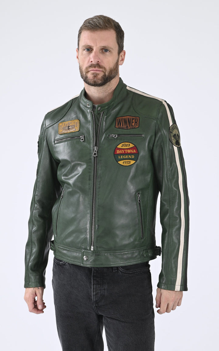 A "WARTBURG 102832" Vert Daytona 73 Blouson Homme closed photo