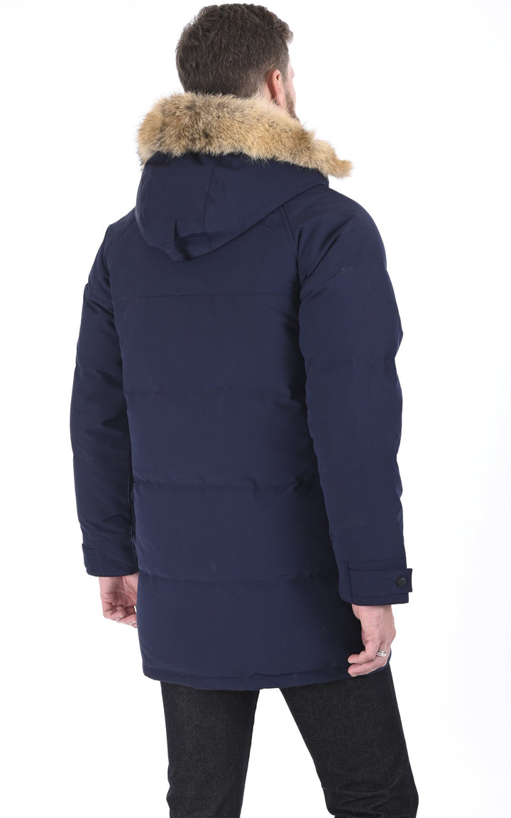 A "EMORY 2580M" Atlantic Navy Canada Goose 3/4 Doudoune Homme back photo