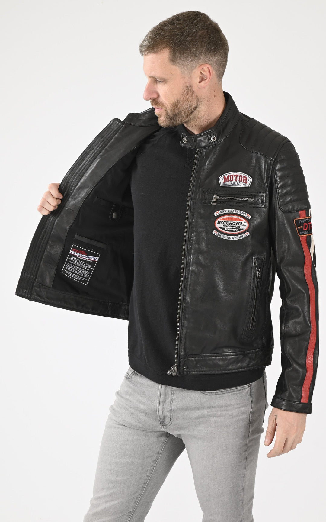A "GASLY 103878" Noir Daytona 73 Blouson Homme interior photo