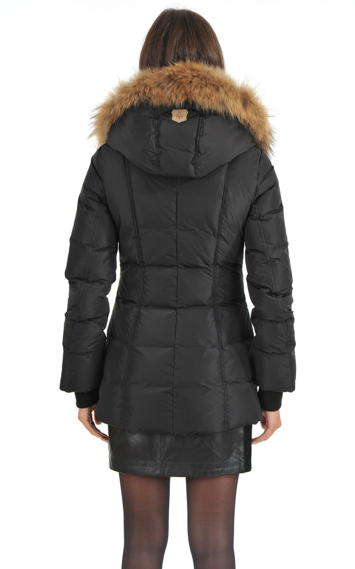 A "ADALI-F" Noir Mackage 3/4 Doudoune Femme back photo