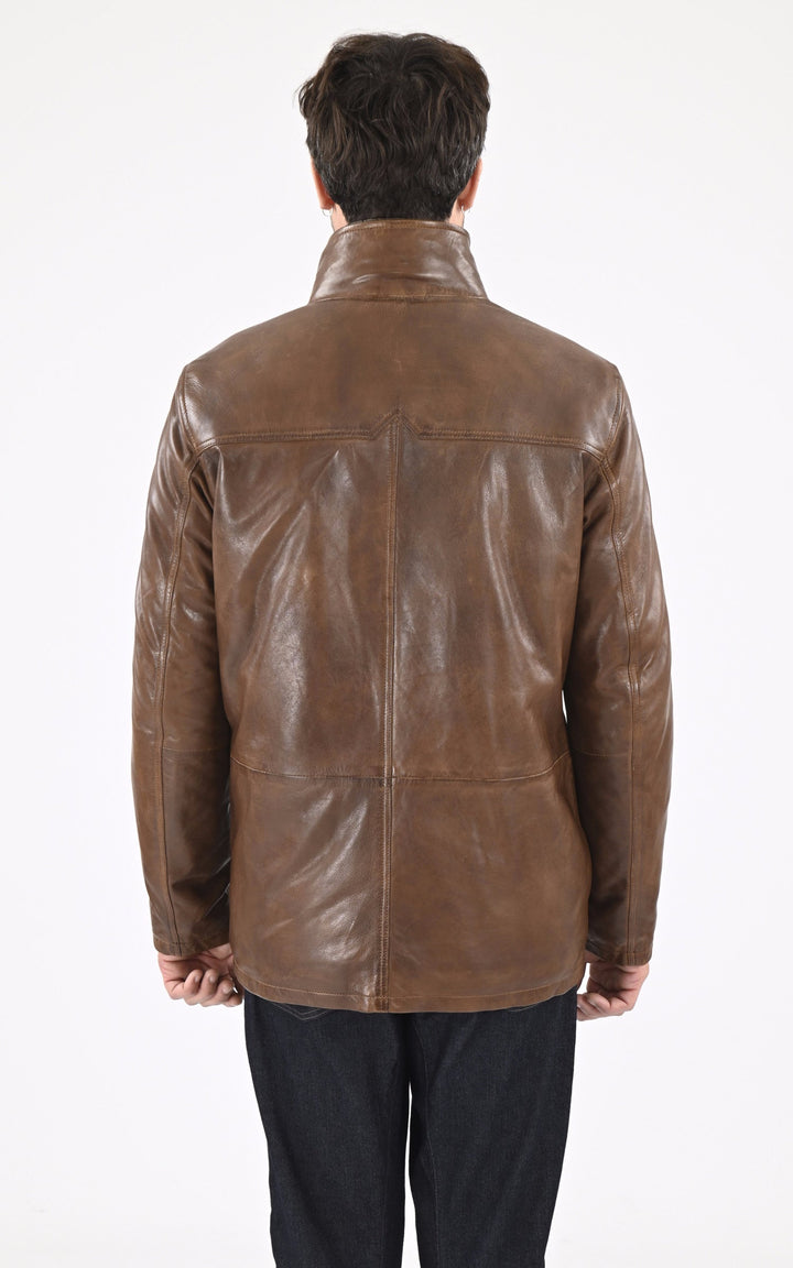 A "MOOSE 102872" Marron Daytona 73 3/4 Homme back photo