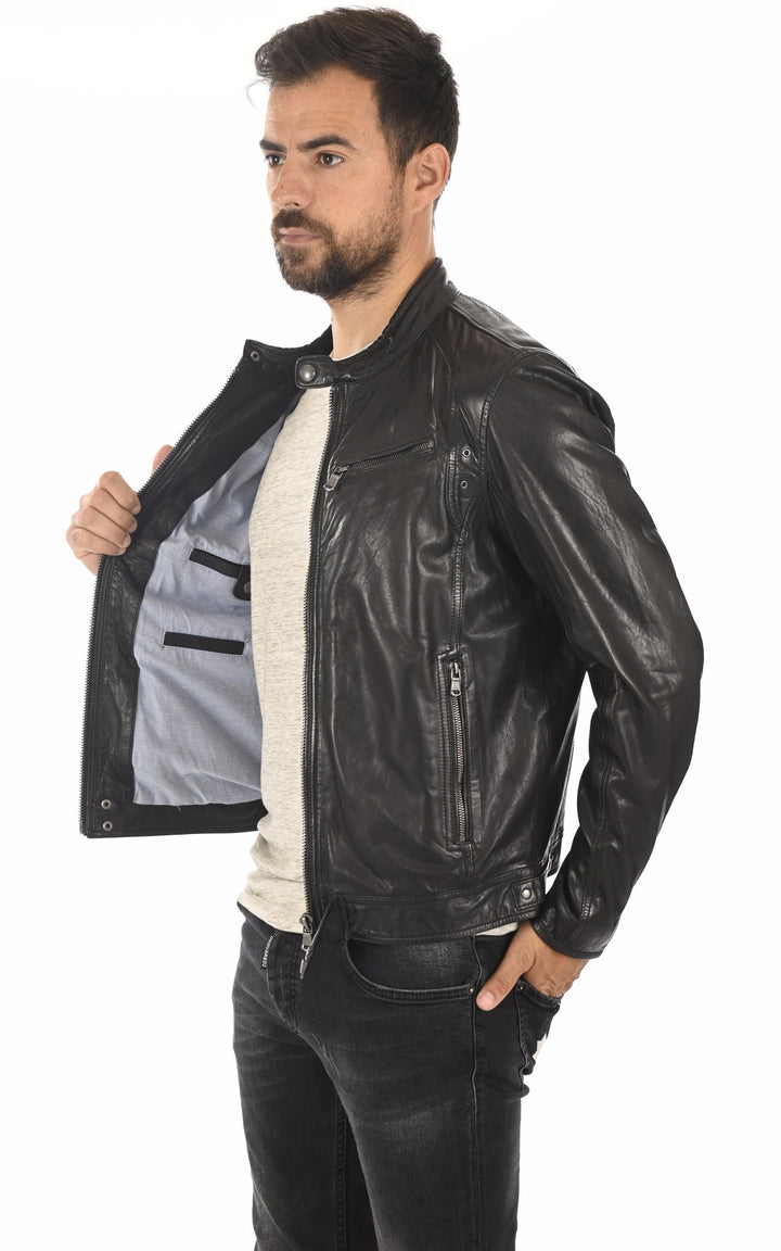 A "DUSTIN 100233" Noir Daytona 73 Blouson Homme interior photo