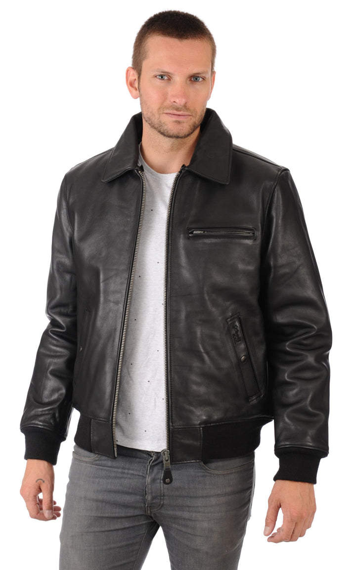 A "LC1380" Noir Schott Pilote Homme opened photo