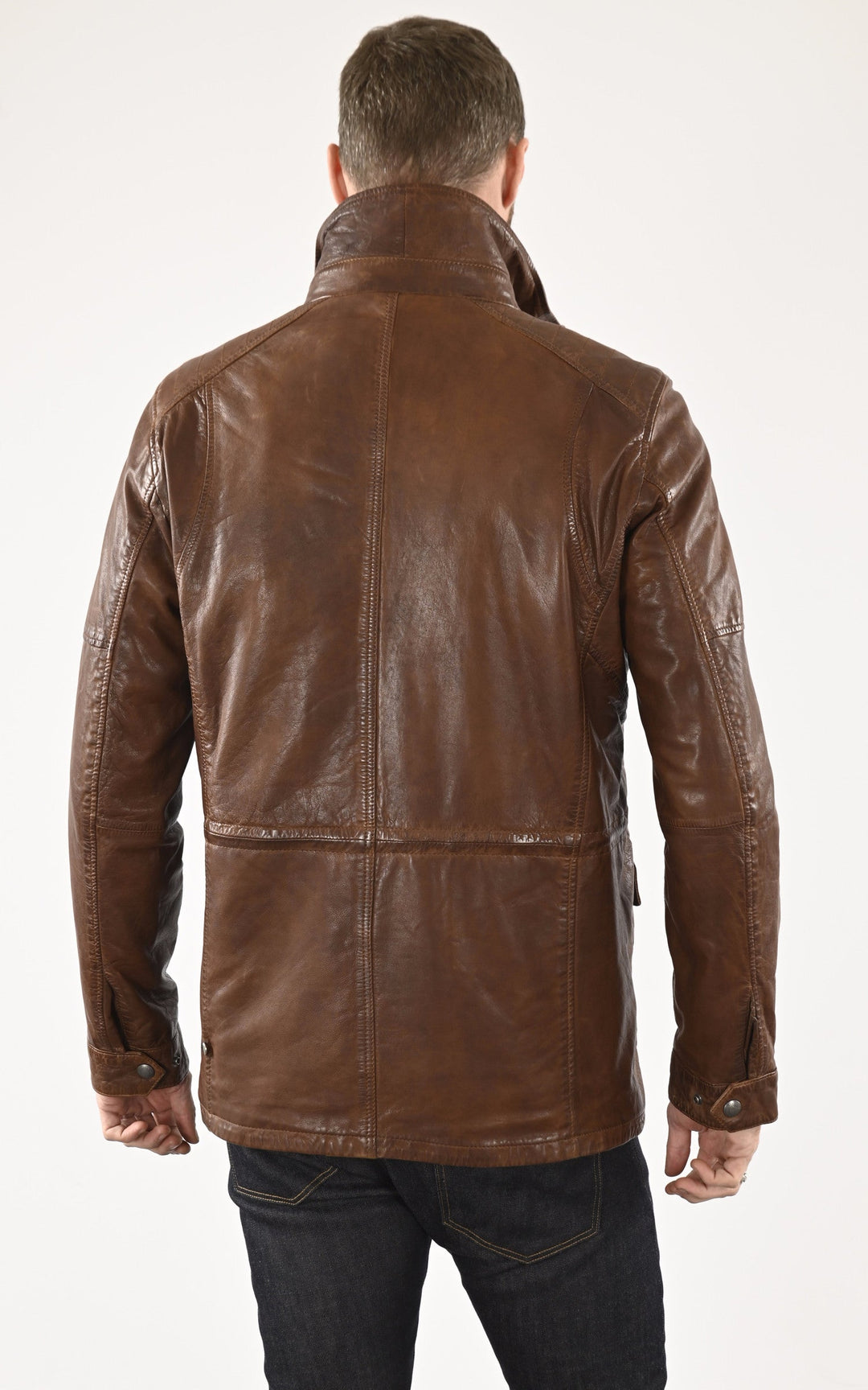 A "RODEO 103334" Marron Daytona 73 Veste Homme back photo