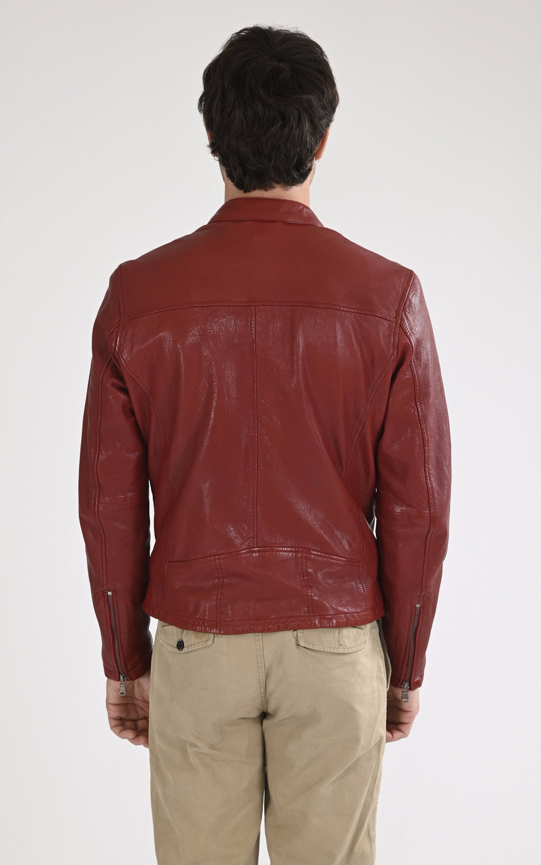 A "GAFINO 101843" Rouge Daytona 73 Blouson Homme back photo