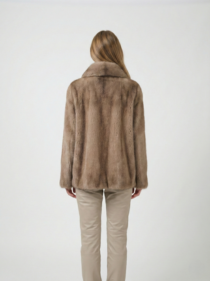 Irene, 65 cm. - Collar - Mink - Women - Pastel