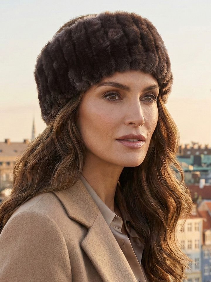 30440 Headband - Rex Knitted - Accesories - Dark Brown