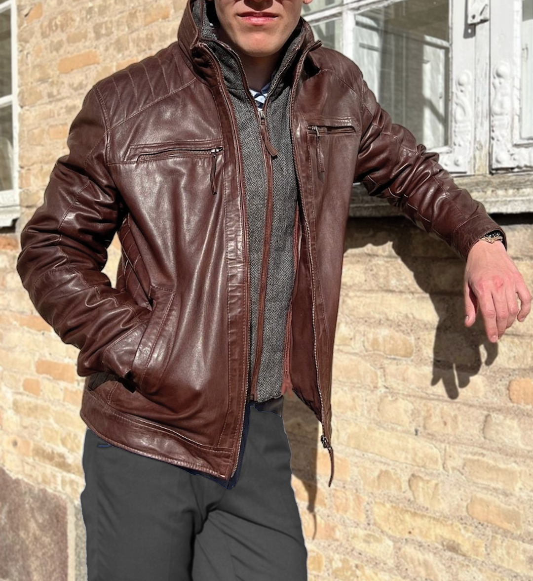 Bikerjacke Herren Lederjacke 5xl Herren Lederjacke 5xl Smart