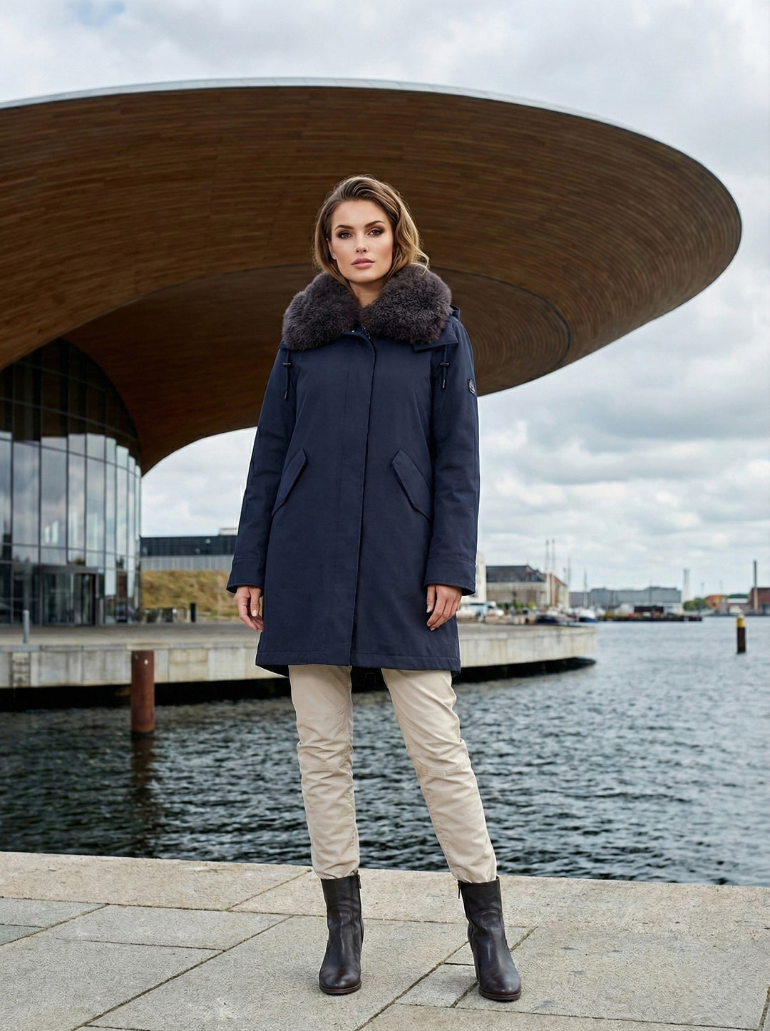 Imane, 84 cm. - Textil - Damen - Dunkelblau