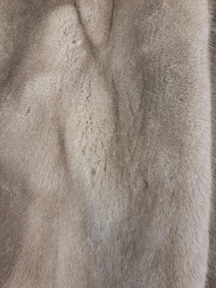 Irene, 65 cm. - Collar - Mink - Women - Silver Blue