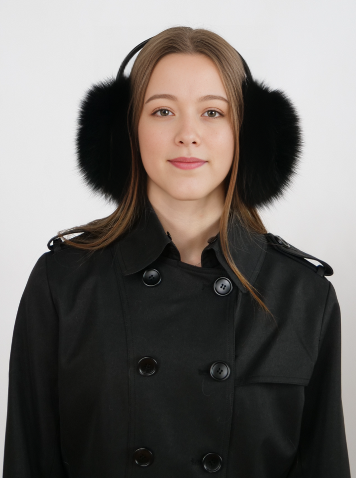 HL7E007 Fox Earmuffs - Fox - Accesories - Black