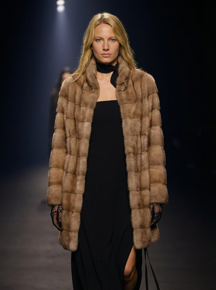 Rosario, 85 cm. - Mink - Kvinde - Pastel