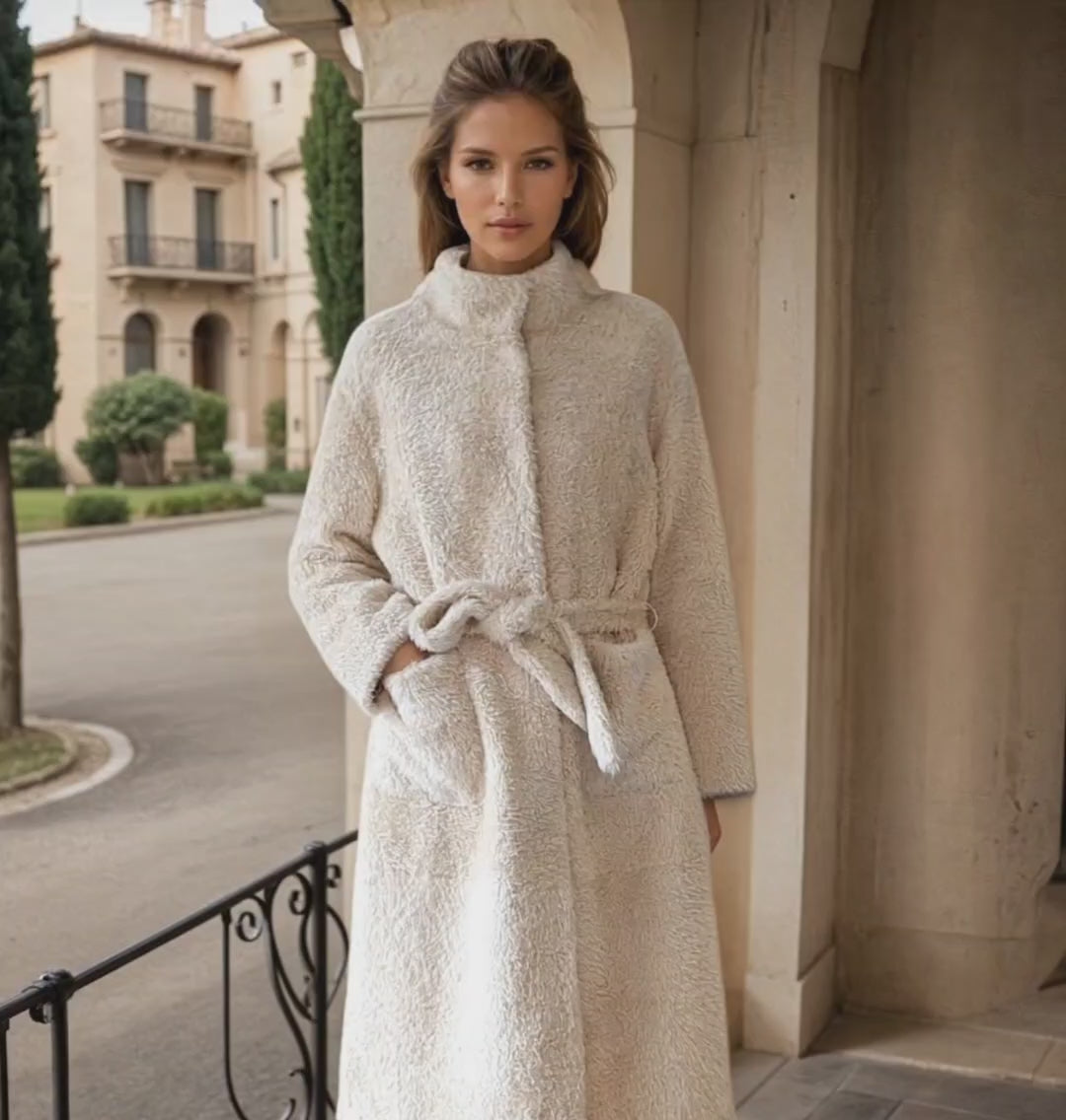 Ilga, 109 cm. - Halsband - La Coon Lamb - Damen - Beige