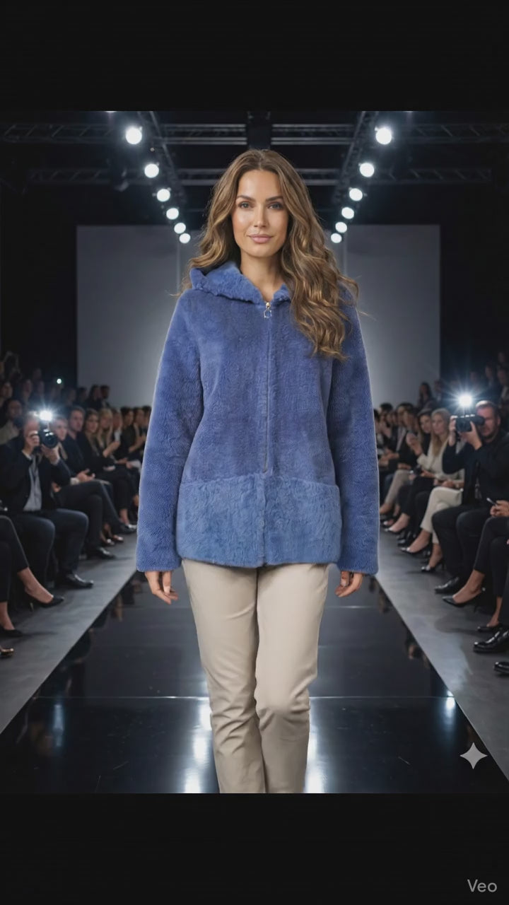 Ilda, 72 cm. - Huva - Air Wool - Dam - Blå