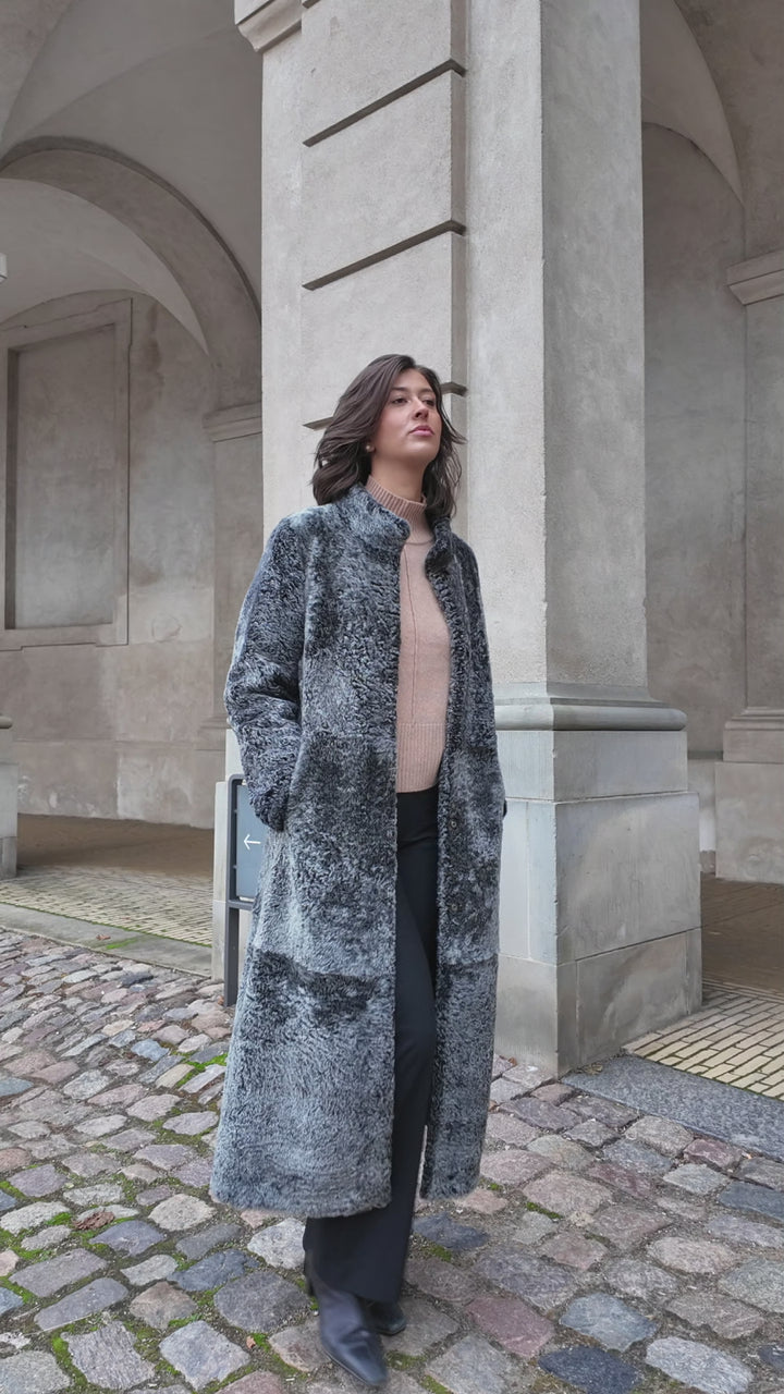 Innocente, 125 cm. - Rulam frakke vendbar - Kvinder - Sort