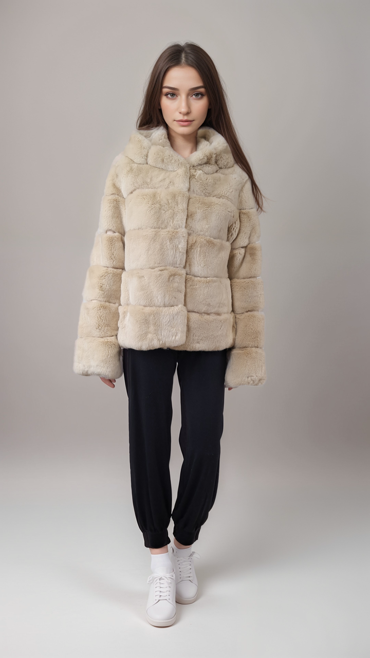 Petrovski, 60 cm. - Hood - Rex - Kvinner - Krem