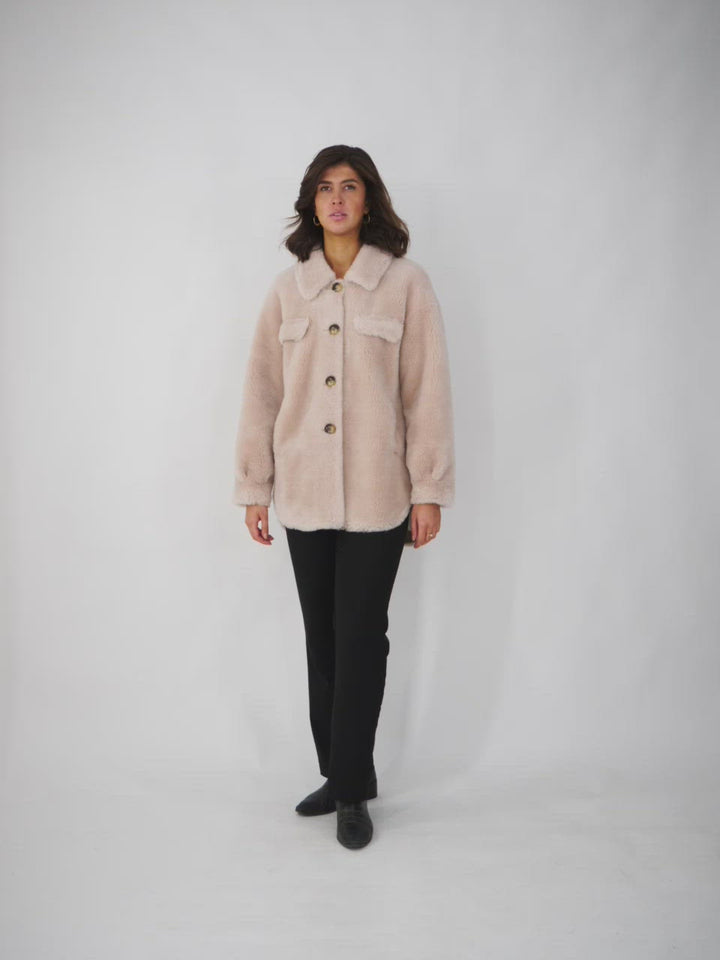Florelle, 80 cm. - Collar - Air Wool - Women - Beige