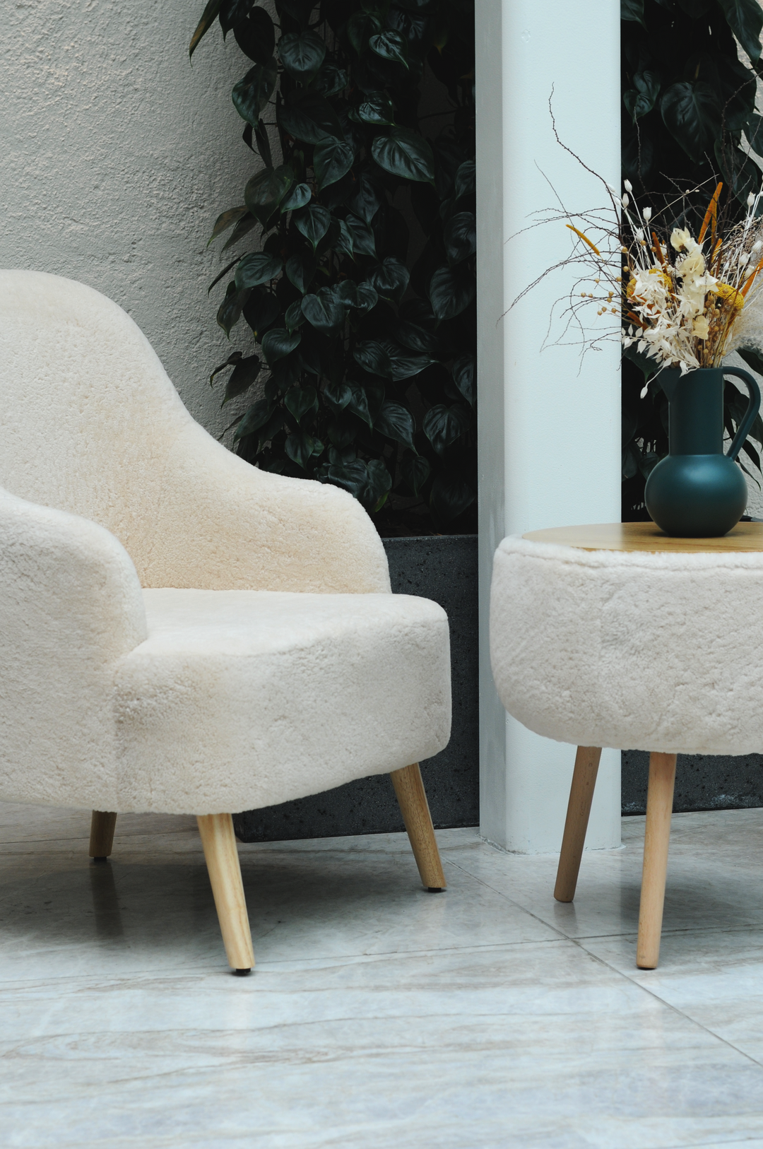 Levinsky Chair No. 2 - Curly Lamb - Accesories - Beige