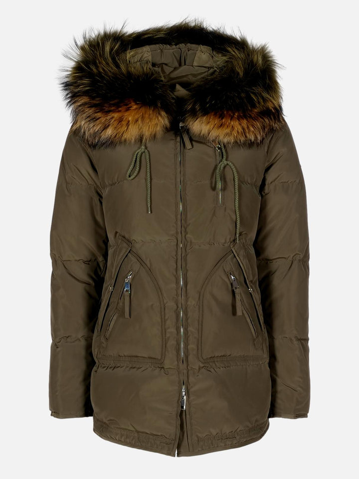 Goluma, 75 cm.  - Hood -100% Down - Women - Army