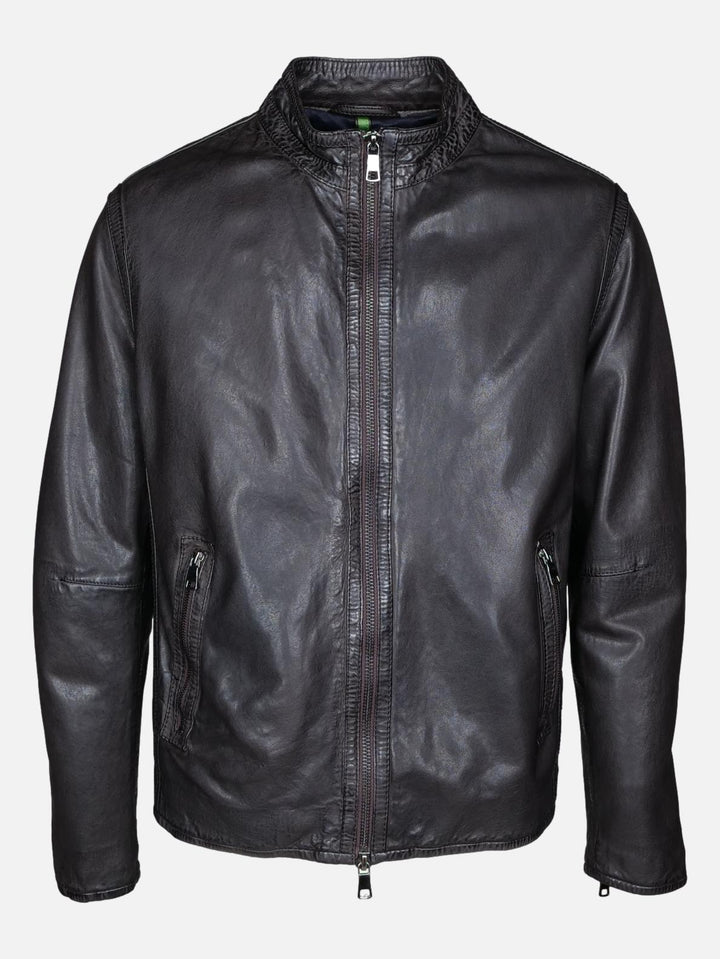 Keifer, 66 cm. - Leather jacket - Men - Dark brown