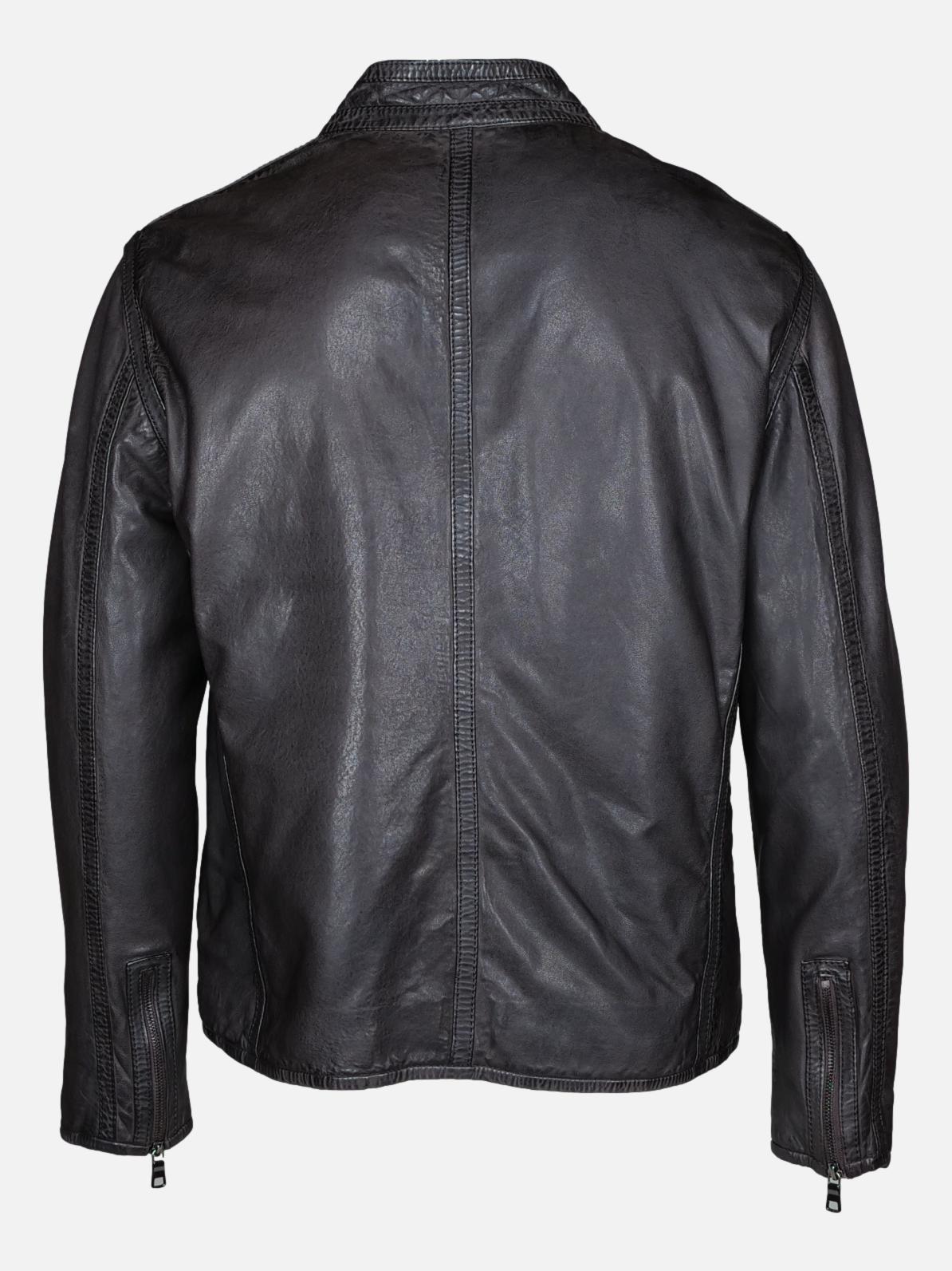 Keifer, 66 cm. - Leather jacket - Men - Dark brown – Stampe Denmark