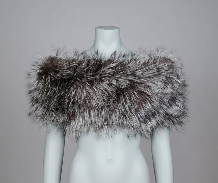 9362 Shawl Fox Knitted - Accesories Natural