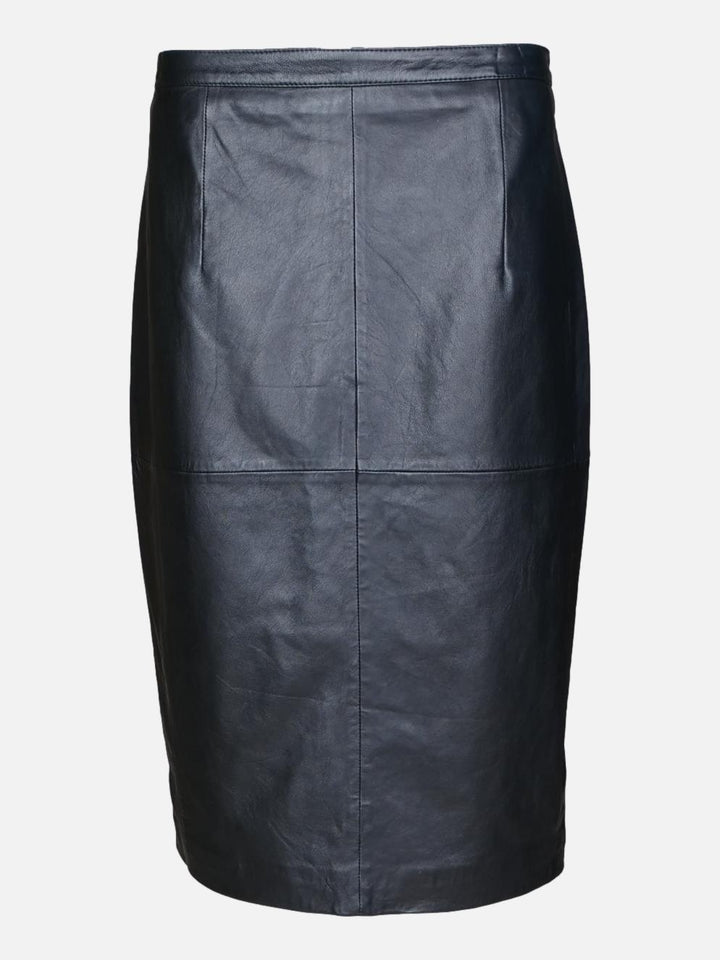 Alondra Kjol - Lamm Nappa Läder - Dam - Svart