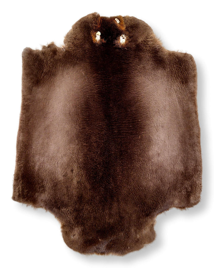 Beaver Sheared Brown - Klädd pälsskinn - Päls