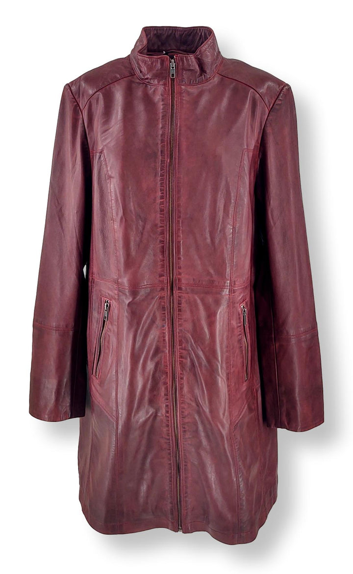Evena  - Lamb Malli Leather Jacket - Women - Copper Red