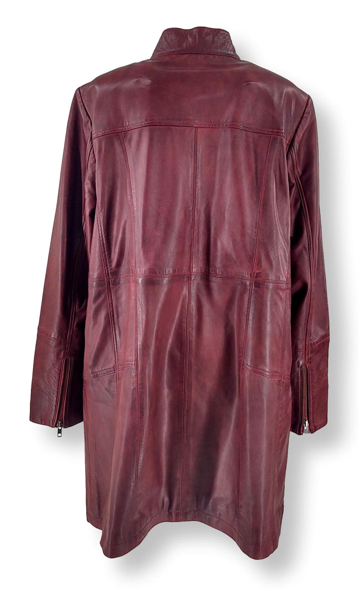 Evena  - Lamb Malli Leather Jacket - Women - Copper Red