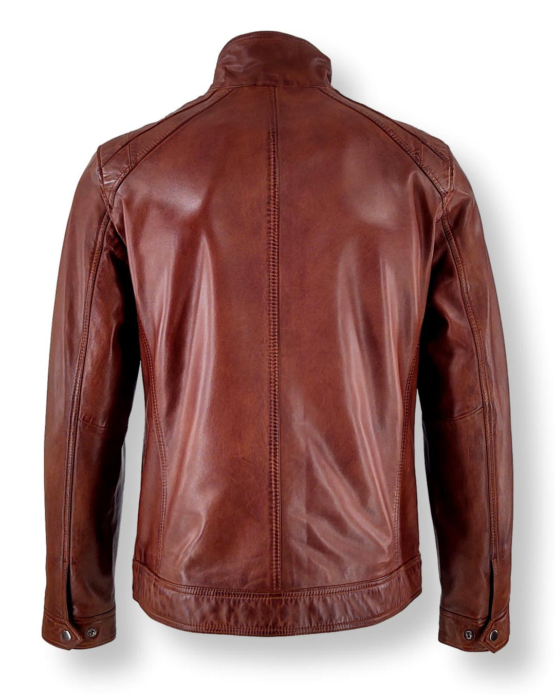 Breton - Lamb Thick Dace Leather - Man - Dark Cognac