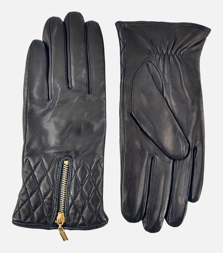 2687 Glove - Lamb Slink Leather -Accesories - Black