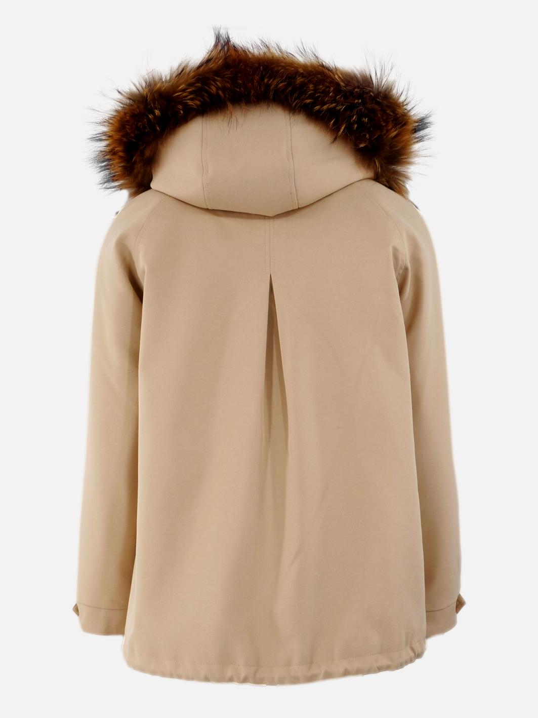 Filla, 69 cm. - Hood - Textile - Women - Beige