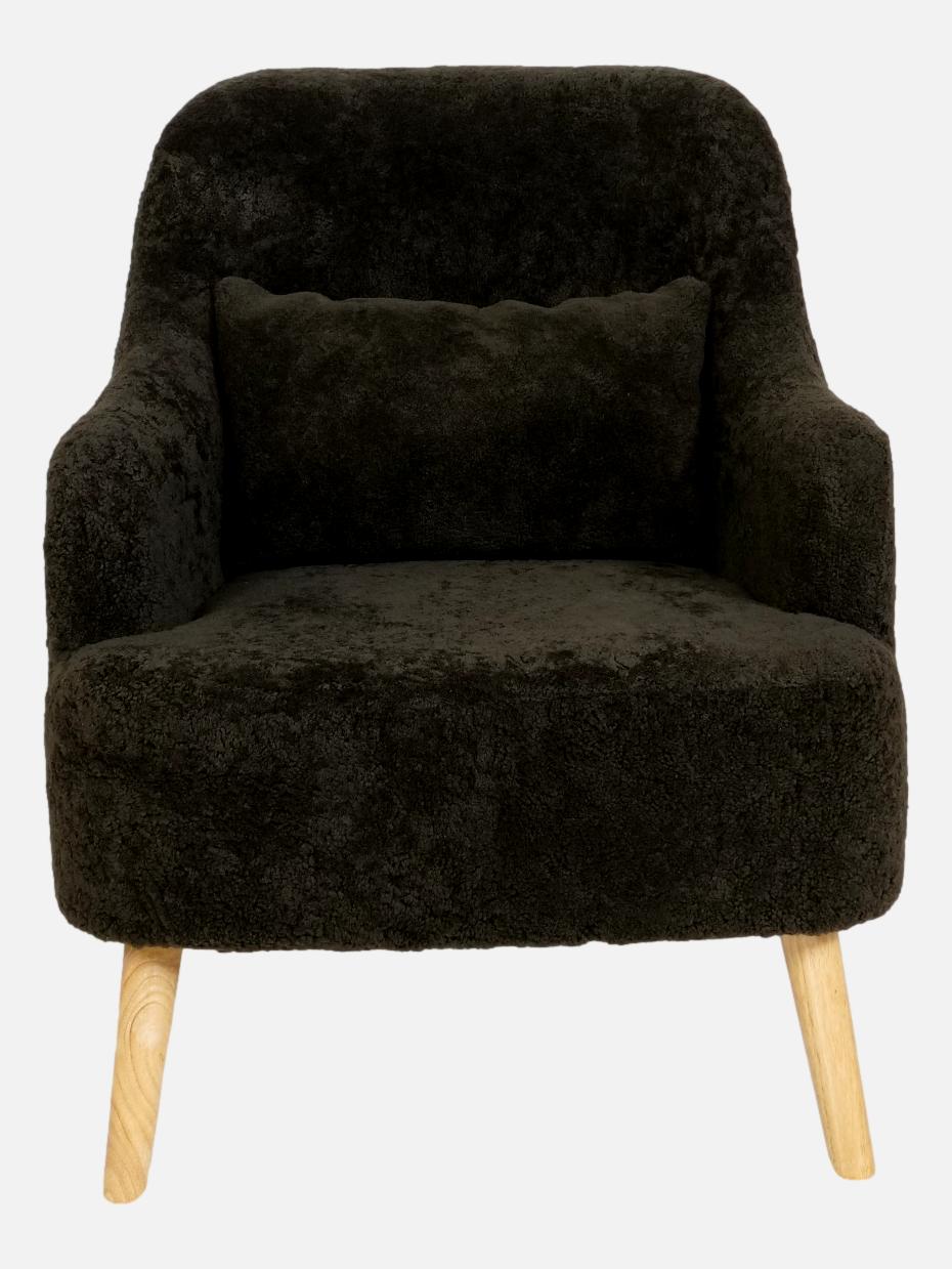 Lammepels stol/sofa - Levinsky no. 2 - Mørke grøn