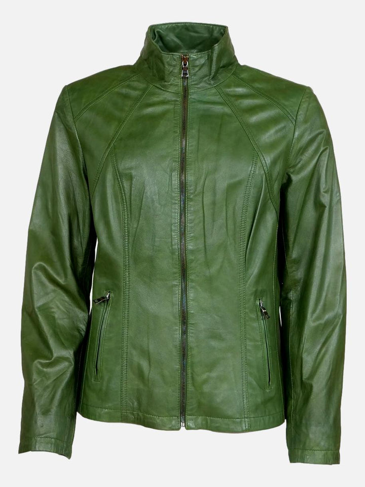 P 14-02 - Comfort - Lammhandske Läder - Dam - Äppelgrön