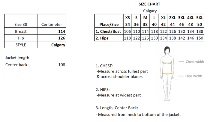 Calgary, 108 cm. - Huva - Textil - Mink - Dam - Svart